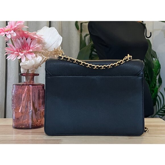 ✺✺ AUTHENTIC TORY BURCH BLACK BRITTEN HANDBAG ✺✺ - Picture 3 of 13